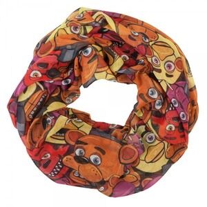 Five Nights at Freddy's Character Infinity Scarf Viscose Fashion Chica Foxy